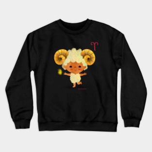 Aries Cute Zodiac Sign Crewneck Sweatshirt